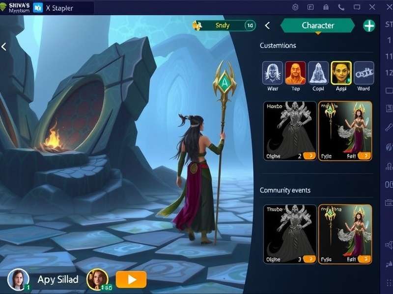 Shiva S Mystical Realm gameplay screenshot showing mystical environments